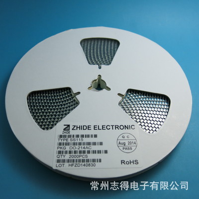 SS115肖特基二極管貼片SMA 原裝正品，志得電子專業供應